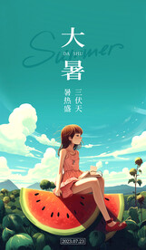大暑海报