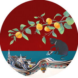 国潮圆形图标