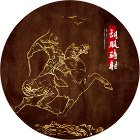 国潮圆形图标