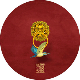 国潮圆形图标