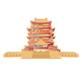 宝塔插画