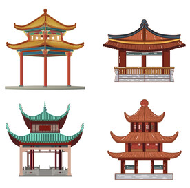 小亭子插画