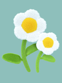 3D鸡蛋花