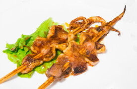 烤鱿鱼 烧烤串 鱿鱼串 
