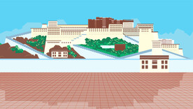 AI 矢量布达拉宫