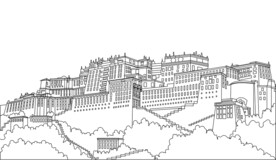 AI 矢量布达拉宫