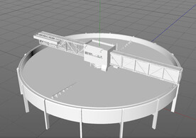 C4D模型 澄清池