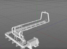  C4D模型 工厂设备  