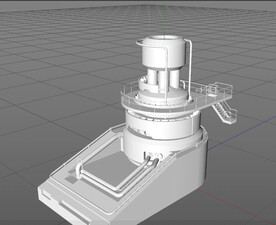  C4D模型 工厂设备  