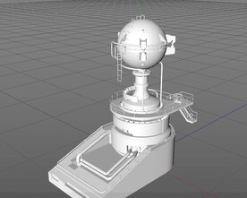  C4D模型 工厂设备 