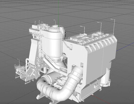  C4D模型 工厂