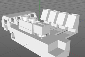 C4D模型 工厂设备  