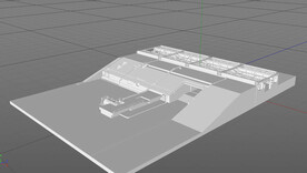  C4D模型 工厂设备  