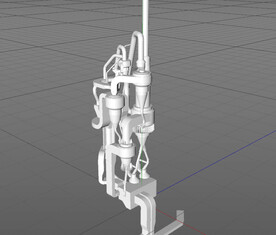  C4D模型 工厂设备 