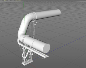 C4D模型 工厂设备  