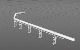 C4D模型 工厂设备  