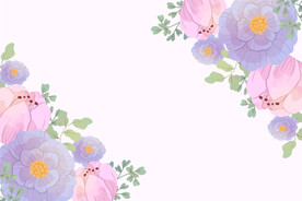 手绘花朵