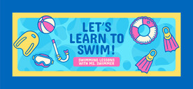 游泳横幅