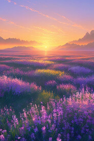 薰衣草花海