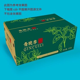 李子包装 平面展开图