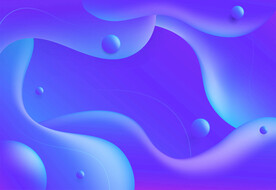 紫色抽象拉丝3D立体流体渐变