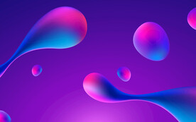 紫色渐变3d炫彩抽象扭曲背景