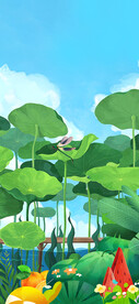 小暑插画