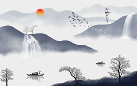 水墨画背景
