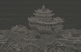 国画山水背景