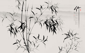 国画山水背景