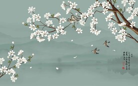 水墨花鸟