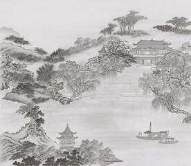 国画水墨背景