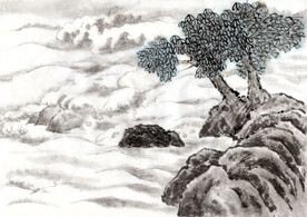 水墨山水画