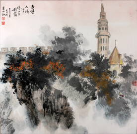 水墨山水画