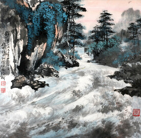 水墨山水画