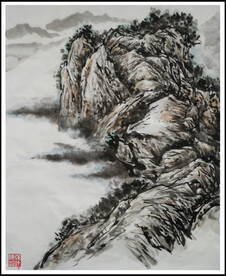 水墨山水画