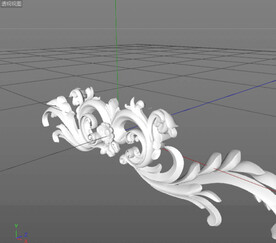 C4D模型 欧式雕花  