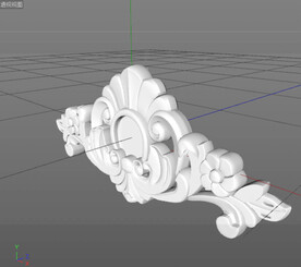  C4D模型 欧式雕花 