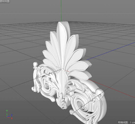  C4D模型 欧式雕花 