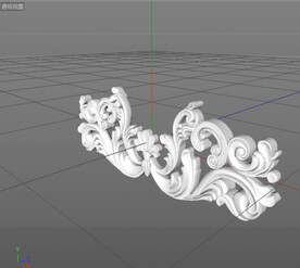  C4D模型 欧式雕花  