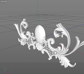  C4D模型 欧式雕花  