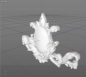 C4D模型 欧式雕花