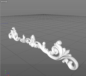 C4D模型 欧式雕花  