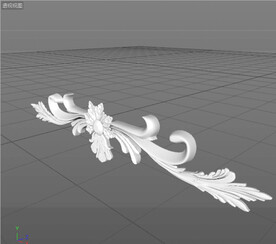  C4D模型 欧式雕花  