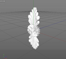  C4D模型 欧式雕花  