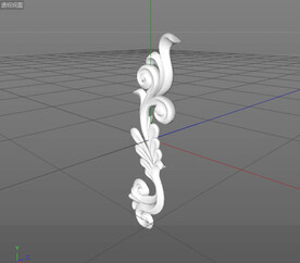  C4D模型 欧式雕花  