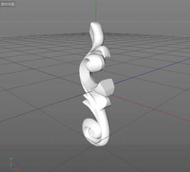  C4D模型 欧式雕花  