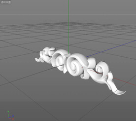  C4D模型 欧式雕花  