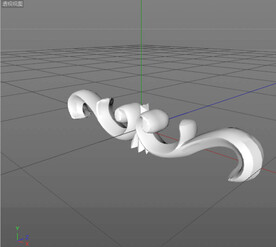  C4D模型 欧式雕花 