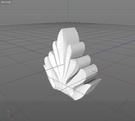  C4D模型 欧式雕花  